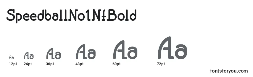 Größen der Schriftart SpeedballNo1NfBold