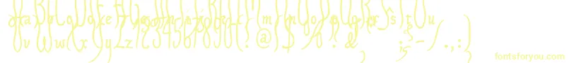 Шрифт Xiparos – жёлтые шрифты
