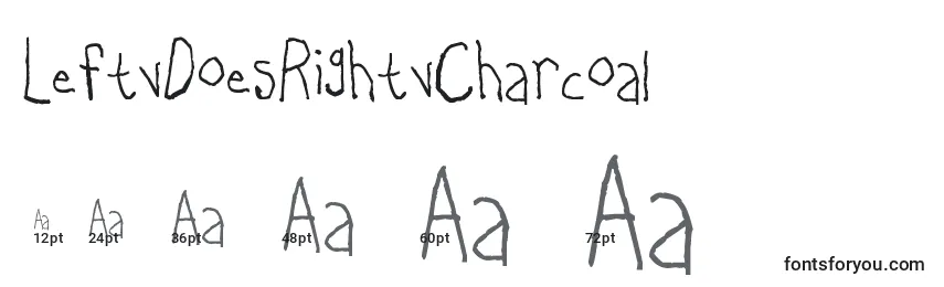 LeftyDoesRightyCharcoal Font Sizes