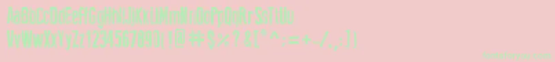 NewPressEroded Font – Green Fonts on Pink Background