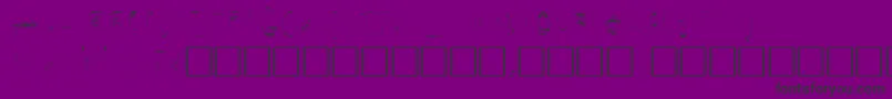 Secret Font – Black Fonts on Purple Background