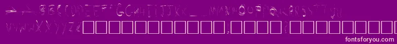 Secret Font – Pink Fonts on Purple Background