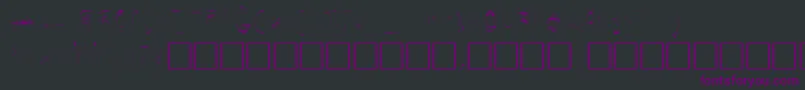 Secret Font – Purple Fonts on Black Background
