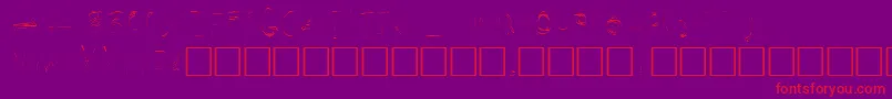 Secret Font – Red Fonts on Purple Background