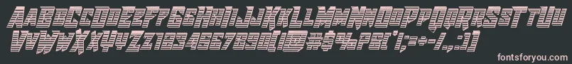fuente Raidercrusaderchrome – Fuentes Rosadas Sobre Fondo Negro