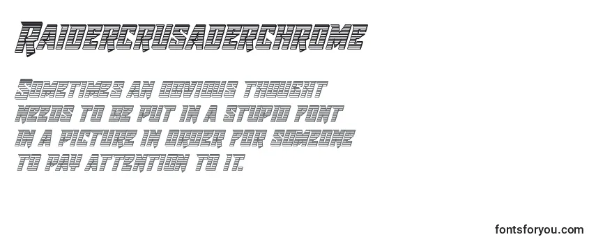 Raidercrusaderchrome Font