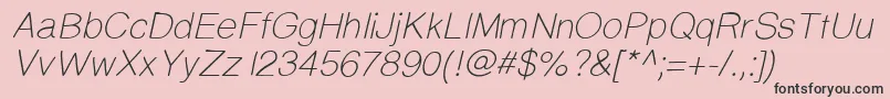 Prinsesstartalightitalicdemo Font – Black Fonts on Pink Background