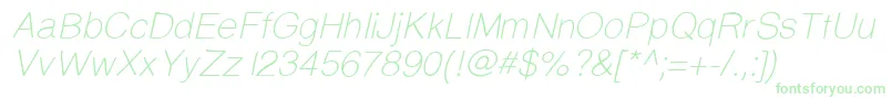 Prinsesstartalightitalicdemo Font – Green Fonts on White Background