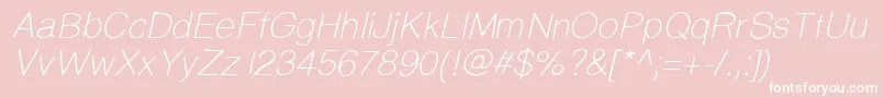 Prinsesstartalightitalicdemo Font – White Fonts on Pink Background