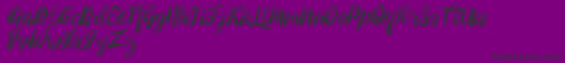 SunshineMelody Font – Black Fonts on Purple Background