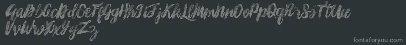 SunshineMelody Font – Gray Fonts on Black Background