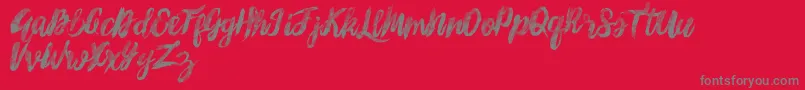 Police SunshineMelody – polices grises sur fond rouge