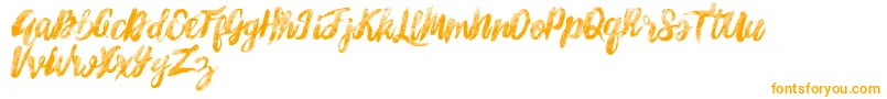 SunshineMelody Font – Orange Fonts on White Background