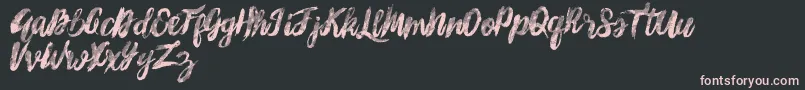 SunshineMelody Font – Pink Fonts on Black Background