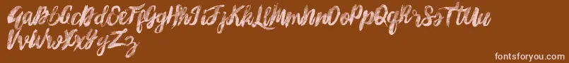 SunshineMelody Font – Pink Fonts on Brown Background