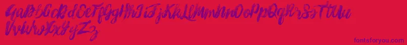 fuente SunshineMelody – Fuentes Moradas Sobre Fondo Rojo