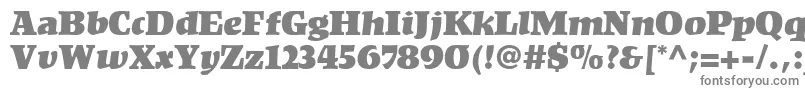 フォントKompaktLt – 白い背景に灰色の文字