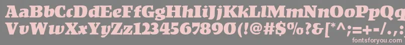 KompaktLt Font – Pink Fonts on Gray Background