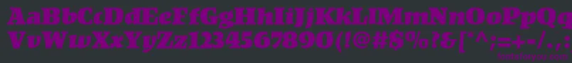 KompaktLt Font – Purple Fonts on Black Background