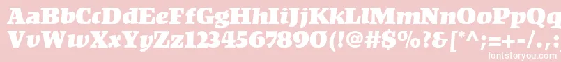 KompaktLt Font – White Fonts on Pink Background