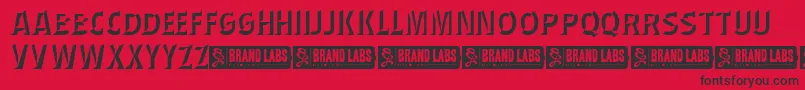 WednesdayMatineeShadow Font – Black Fonts on Red Background