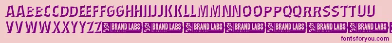 WednesdayMatineeShadow Font – Purple Fonts on Pink Background