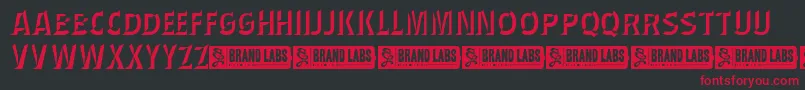 WednesdayMatineeShadow Font – Red Fonts on Black Background