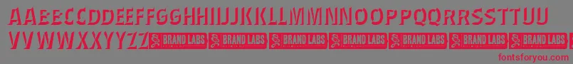 WednesdayMatineeShadow Font – Red Fonts on Gray Background