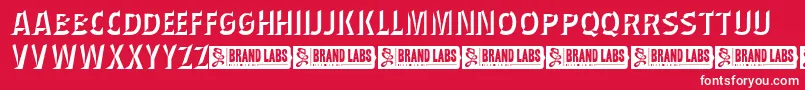 WednesdayMatineeShadow Font – White Fonts on Red Background