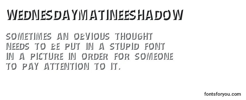 WednesdayMatineeShadow Font