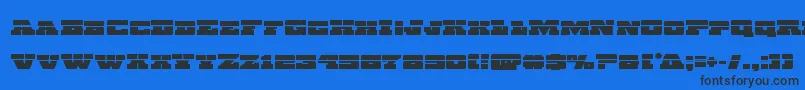 Chicagoexpresslaser Font – Black Fonts on Blue Background