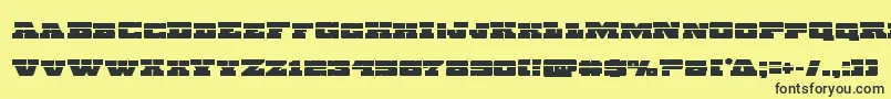 Chicagoexpresslaser Font – Black Fonts on Yellow Background