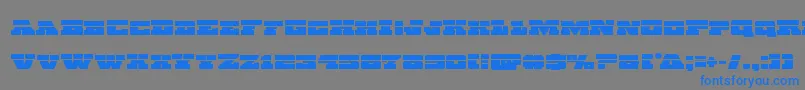 Chicagoexpresslaser Font – Blue Fonts on Gray Background