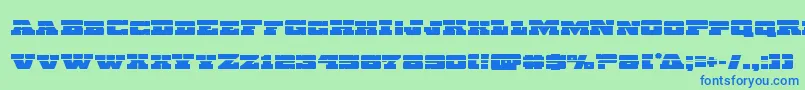 Chicagoexpresslaser Font – Blue Fonts on Green Background