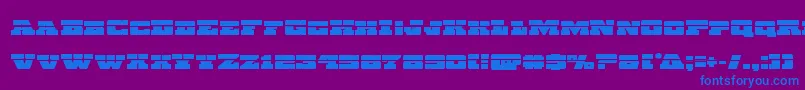 Chicagoexpresslaser Font – Blue Fonts on Purple Background