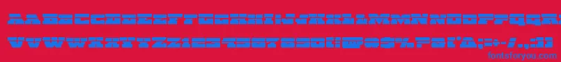 Chicagoexpresslaser Font – Blue Fonts on Red Background