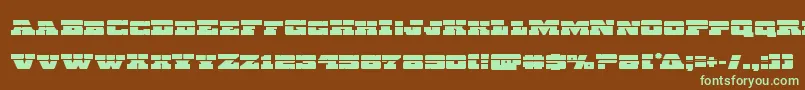 Chicagoexpresslaser Font – Green Fonts on Brown Background