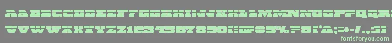 Chicagoexpresslaser Font – Green Fonts on Gray Background