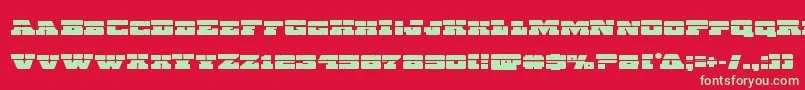 Chicagoexpresslaser Font – Green Fonts on Red Background