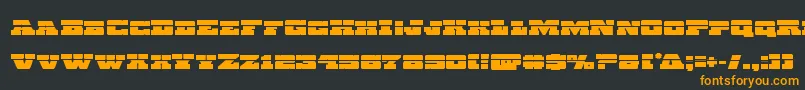 Chicagoexpresslaser Font – Orange Fonts on Black Background