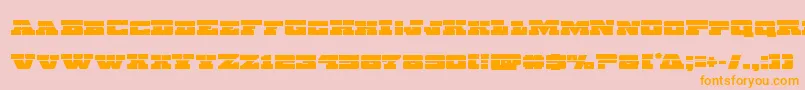 Chicagoexpresslaser Font – Orange Fonts on Pink Background