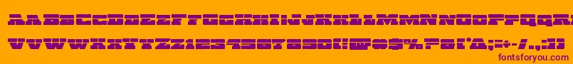 Chicagoexpresslaser Font – Purple Fonts on Orange Background