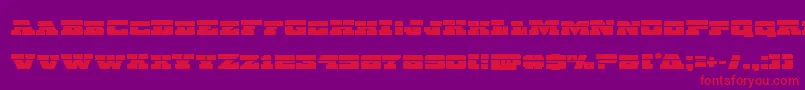 Chicagoexpresslaser Font – Red Fonts on Purple Background