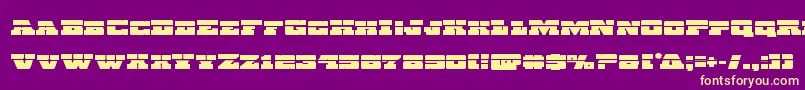 Chicagoexpresslaser Font – Yellow Fonts on Purple Background