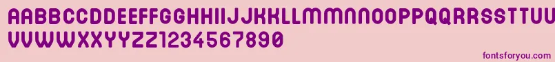 DinastiBold Font – Purple Fonts on Pink Background