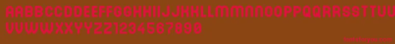 DinastiBold-fontti – punaiset fontit ruskealla taustalla