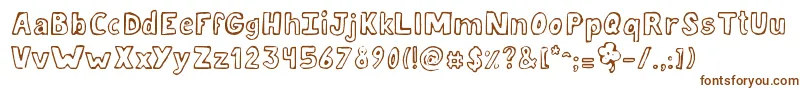 JellykaLuckyDay Font – Brown Fonts