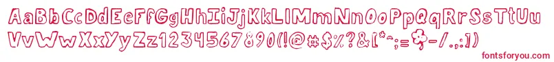 JellykaLuckyDay Font – Red Fonts