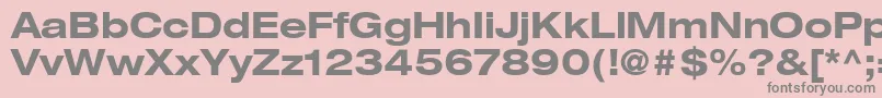 ContextRepriseExpandedSsiBoldExpanded Font – Gray Fonts on Pink Background