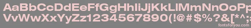 ContextRepriseExpandedSsiBoldExpanded Font – Pink Fonts on Gray Background